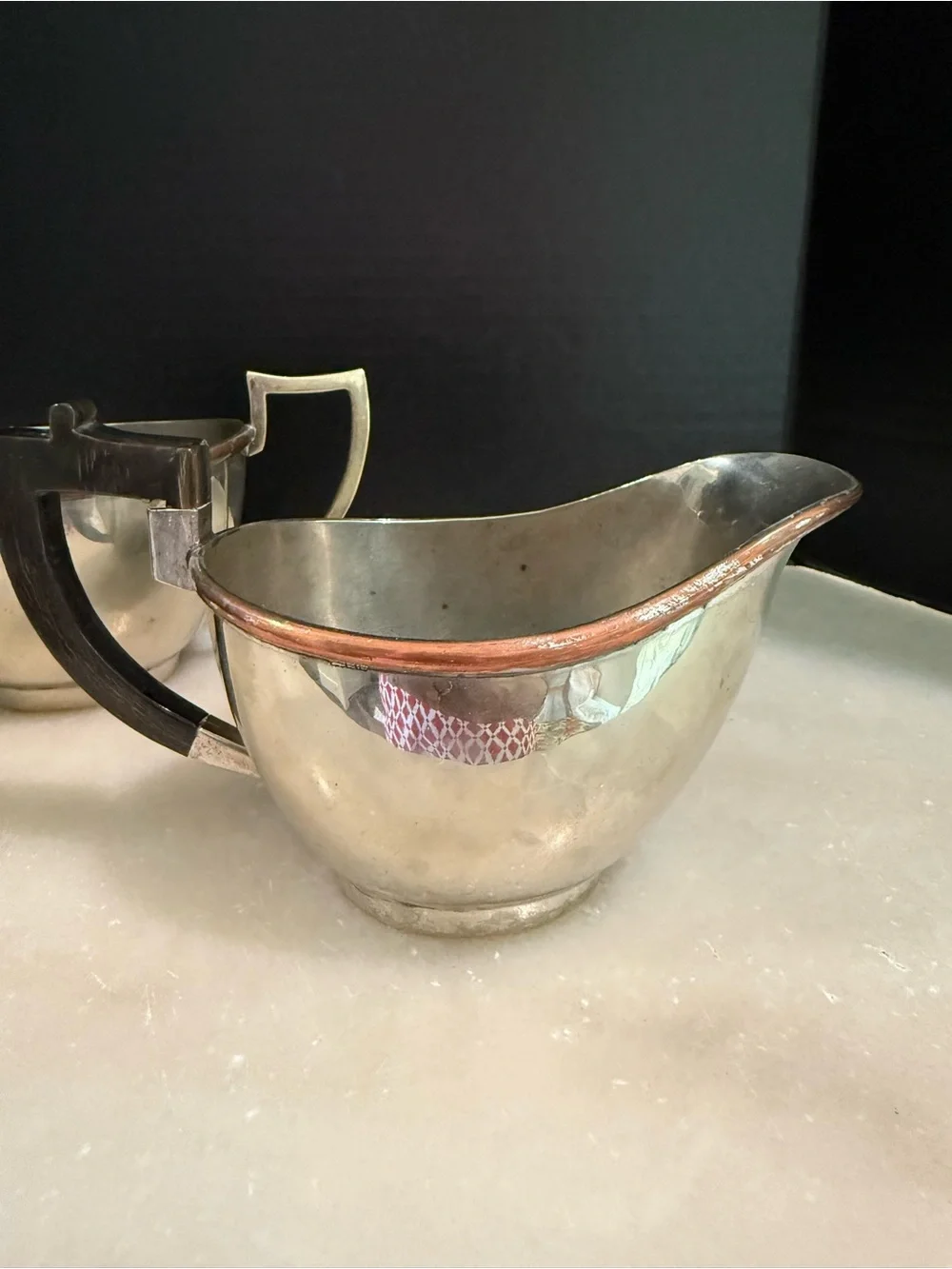 Advance Eng. Works Sialkot Creamer and Sugar Dish Vintage 1970s